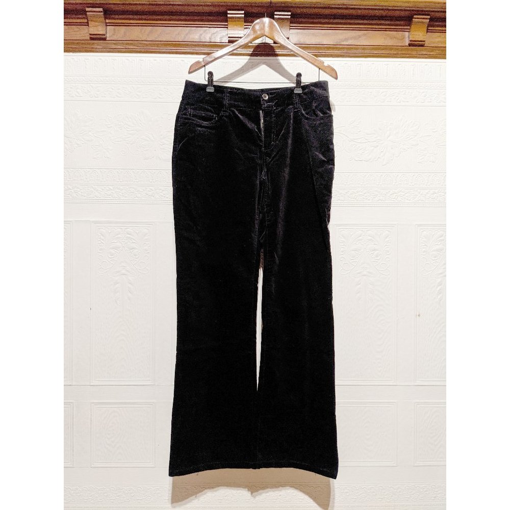 Eivissa Black velvet pants size 10 boot cut legs